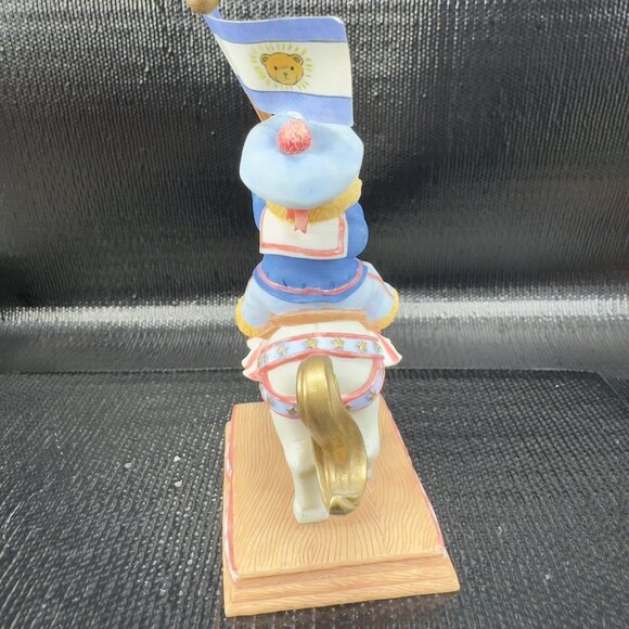 1998 Cherished Teddie Enesco Carousel Bear Figurine Bill Friends Resin Figure - Picture 5 of 8